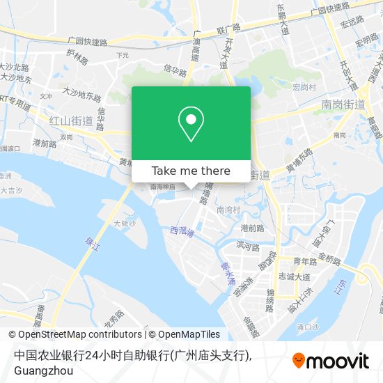中国农业银行24小时自助银行(广州庙头支行) map
