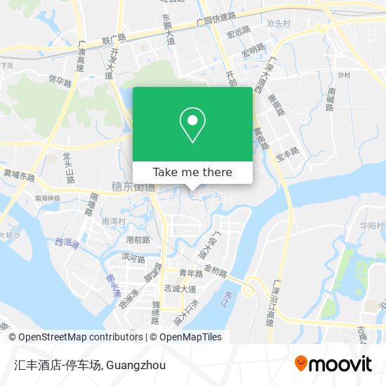汇丰酒店-停车场 map
