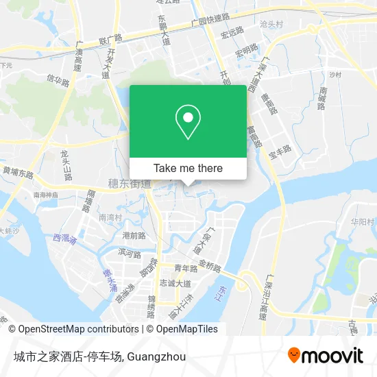 城市之家酒店-停车场 map