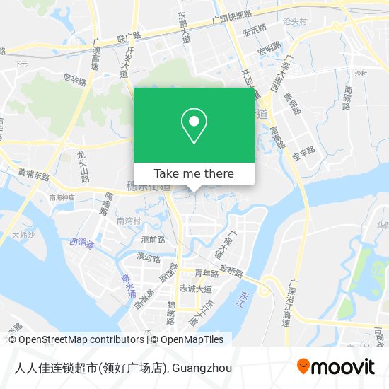 人人佳连锁超市(领好广场店) map