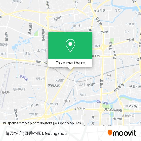 超园饭店(原香杏园) map