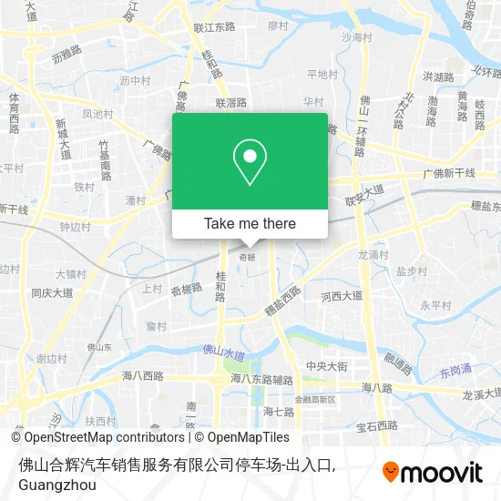 佛山合辉汽车销售服务有限公司停车场-出入口 map