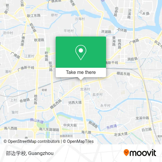 邵边学校 map