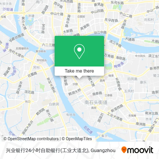 兴业银行24小时自助银行(工业大道北) map