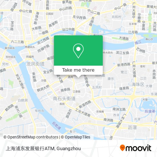 上海浦东发展银行ATM map