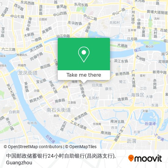 中国邮政储蓄银行24小时自助银行(昌岗路支行) map