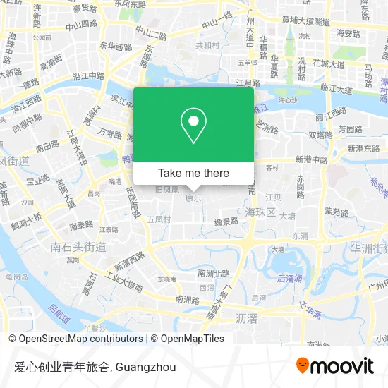 爱心创业青年旅舍 map