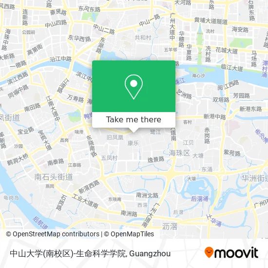 中山大学(南校区)-生命科学学院 map