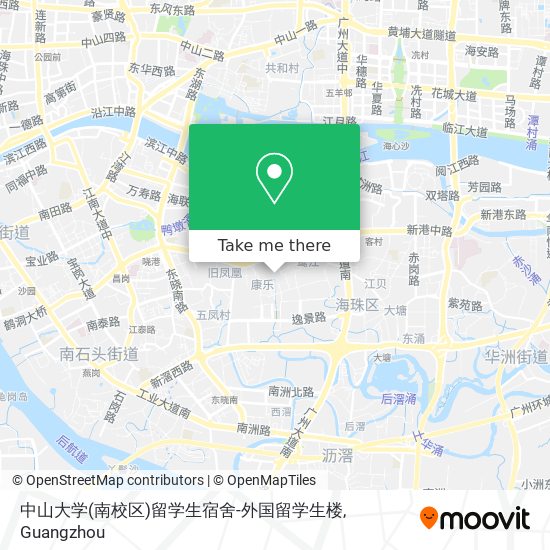 中山大学(南校区)留学生宿舍-外国留学生楼 map