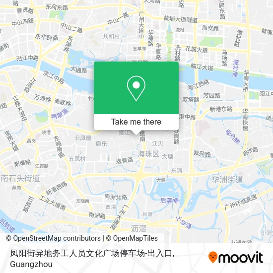 凤阳街异地务工人员文化广场停车场-出入口 map