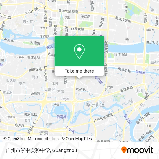 广州市景中实验中学 map
