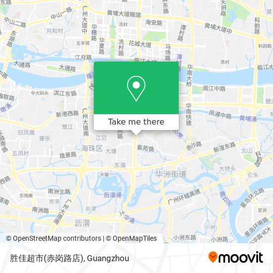 胜佳超市(赤岗路店) map