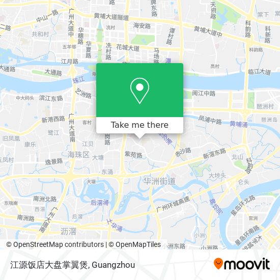 江源饭店大盘掌翼煲 map