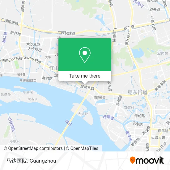 马达医院 map