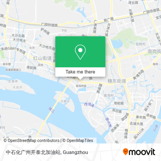 中石化广州开泰北加油站 map