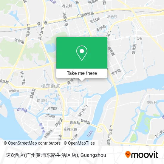 速8酒店(广州黄埔东路生活区店) map
