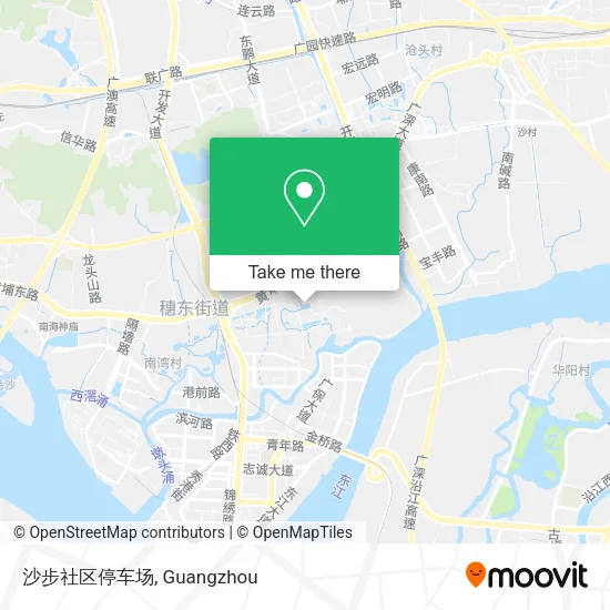 沙步社区停车场 map