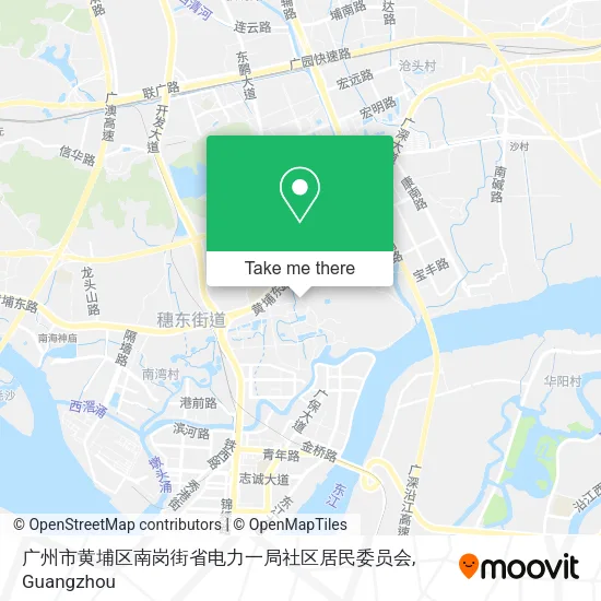 广州市黄埔区南岗街省电力一局社区居民委员会 map