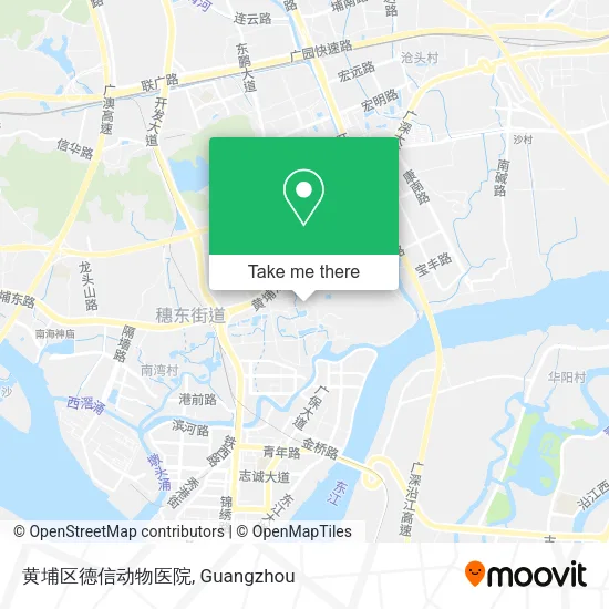 黄埔区德信动物医院 map