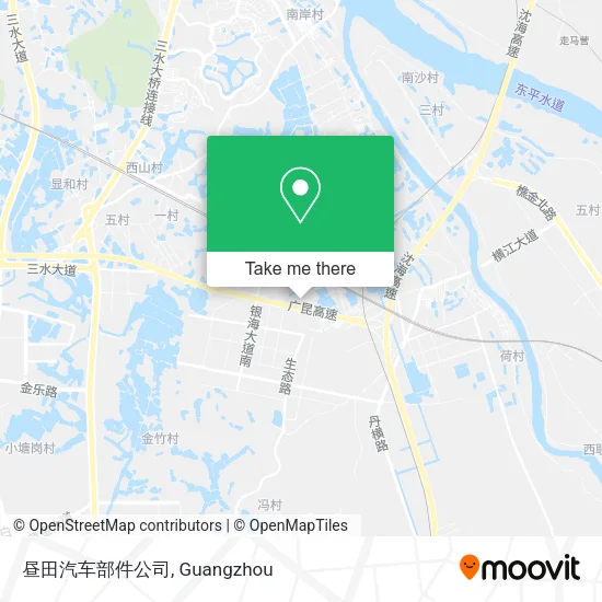 昼田汽车部件公司 map