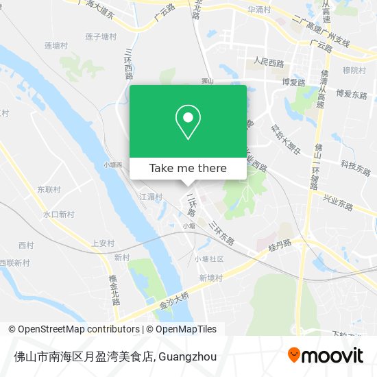 佛山市南海区月盈湾美食店 map