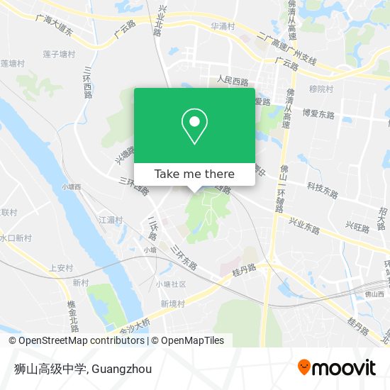 狮山高级中学 map