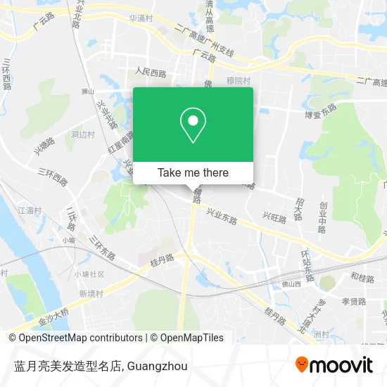 蓝月亮美发造型名店 map