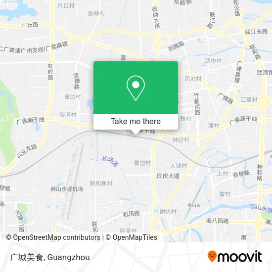 广城美食 map