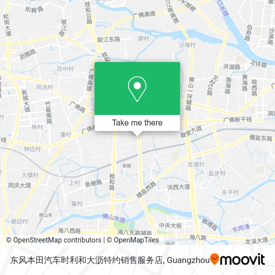 东风本田汽车时利和大沥特约销售服务店 map