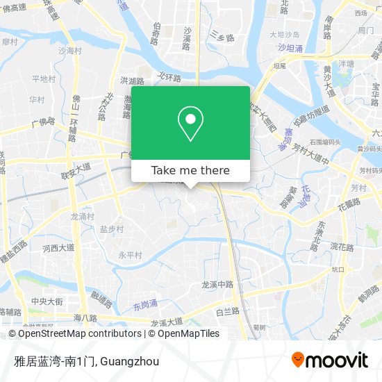 雅居蓝湾-南1门 map