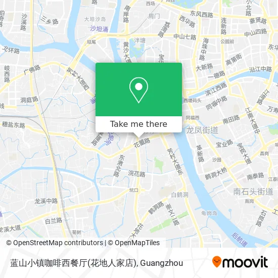 蓝山小镇咖啡西餐厅(花地人家店) map