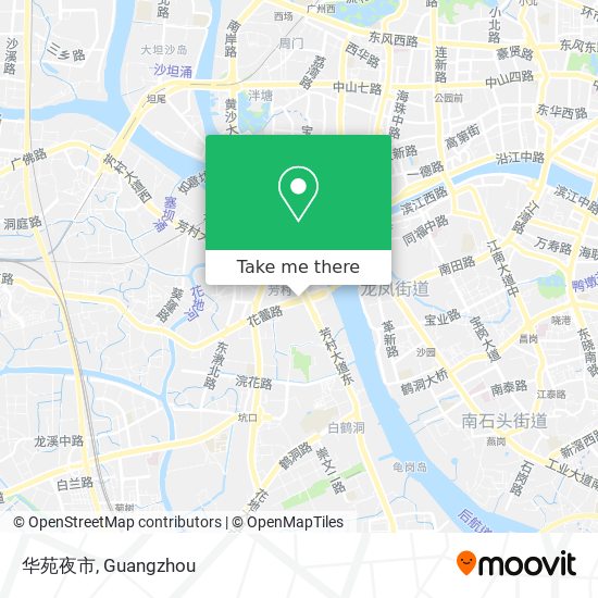 华苑夜市 map