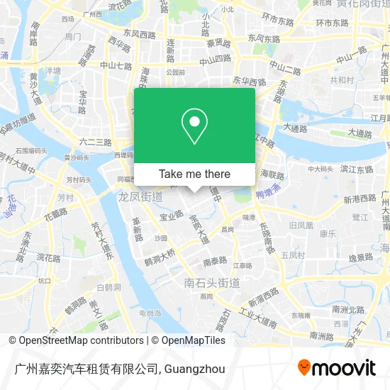 广州嘉奕汽车租赁有限公司 map