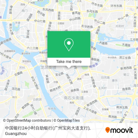 中国银行24小时自助银行(广州宝岗大道支行) map