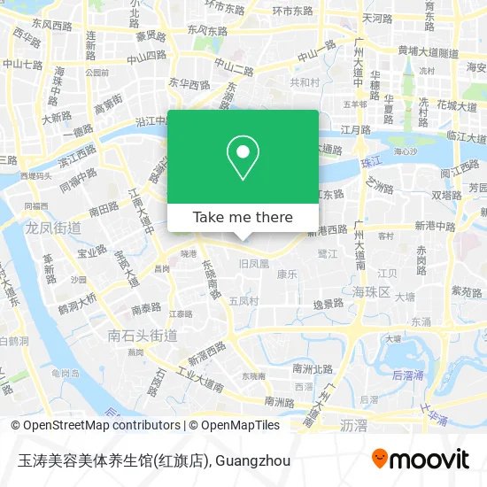 玉涛美容美体养生馆(红旗店) map