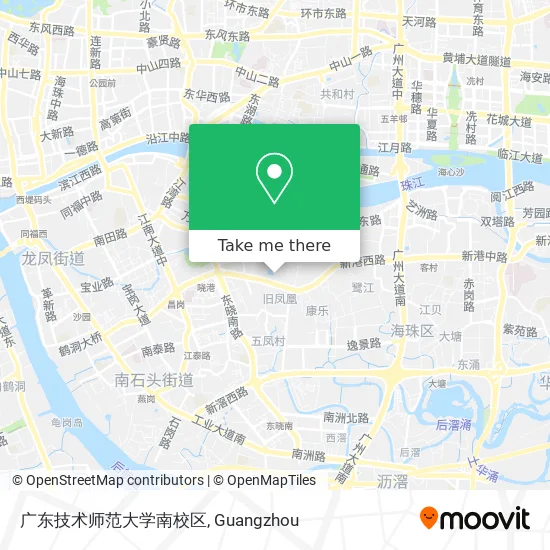 广东技术师范大学南校区 map