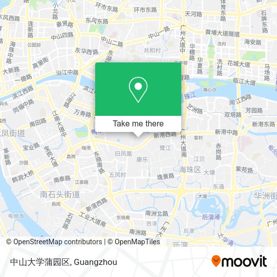中山大学蒲园区 map
