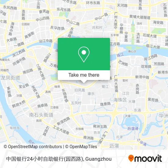 中国银行24小时自助银行(园西路) map