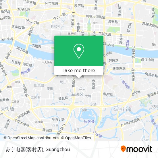 苏宁电器(客村店) map