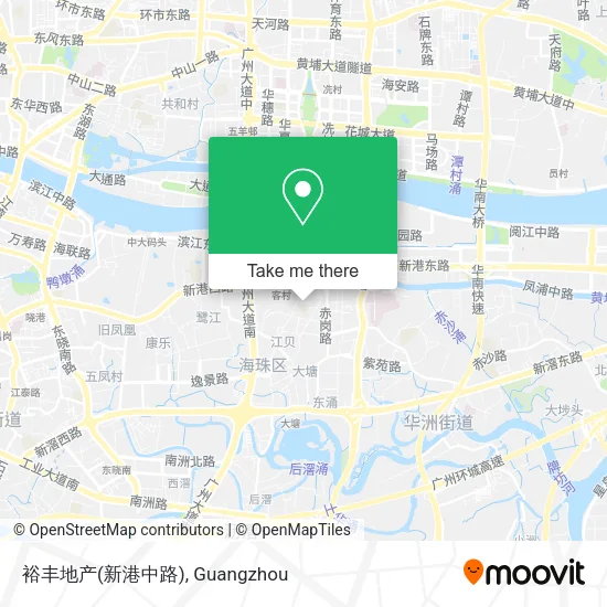 裕丰地产(新港中路) map