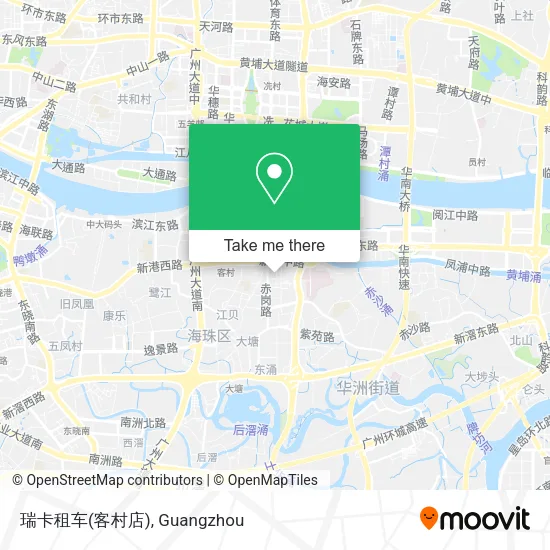 瑞卡租车(客村店) map