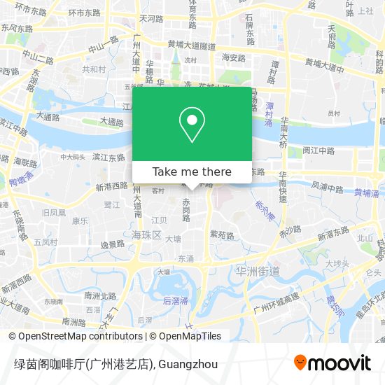 绿茵阁咖啡厅(广州港艺店) map
