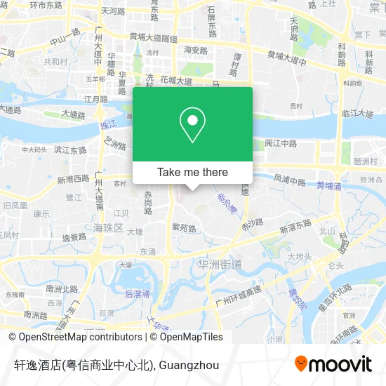 轩逸酒店(粤信商业中心北) map