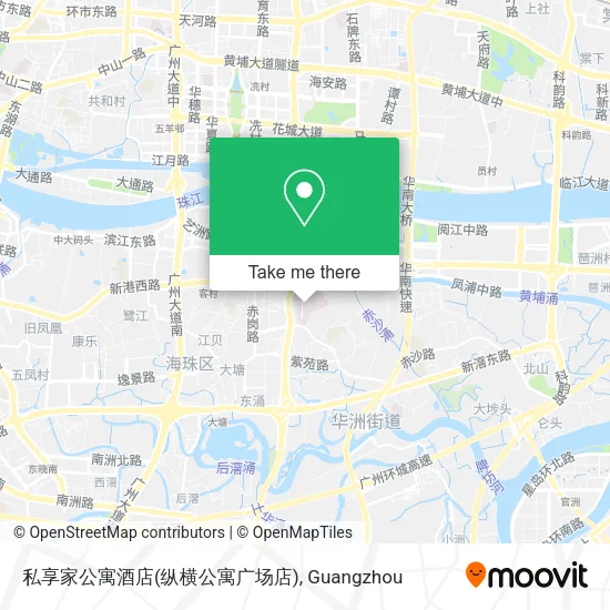 私享家公寓酒店(纵横公寓广场店) map