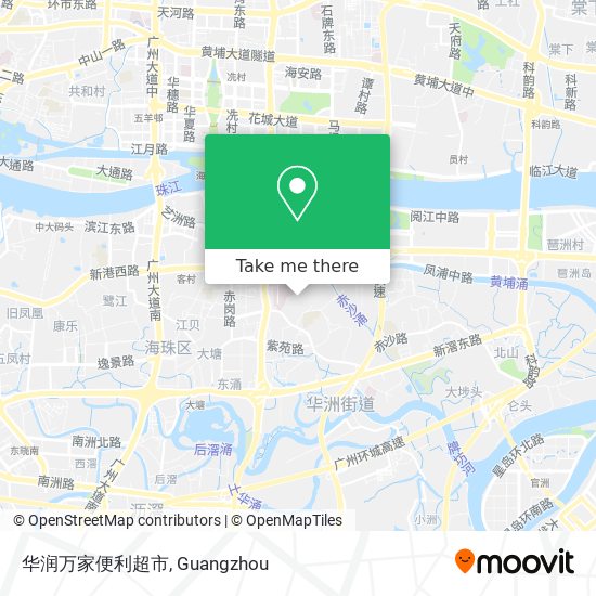 华润万家便利超市 map