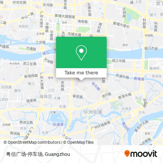 粤信广场-停车场 map