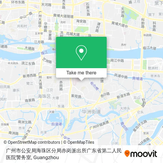 广州市公安局海珠区分局赤岗派出所广东省第二人民医院警务室 map