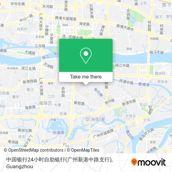 中国银行24小时自助银行(广州新港中路支行) map
