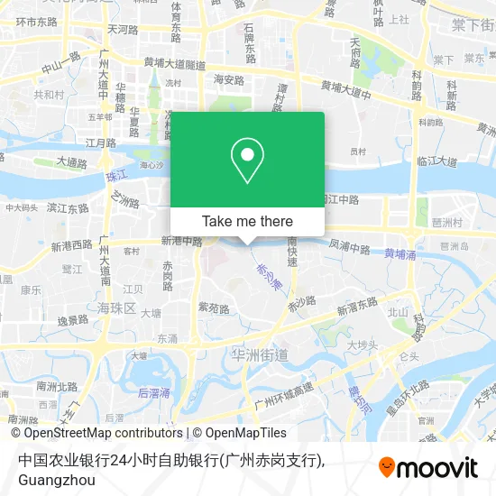 中国农业银行24小时自助银行(广州赤岗支行) map