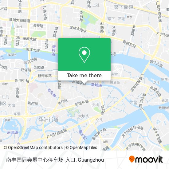 南丰国际会展中心停车场-入口 map